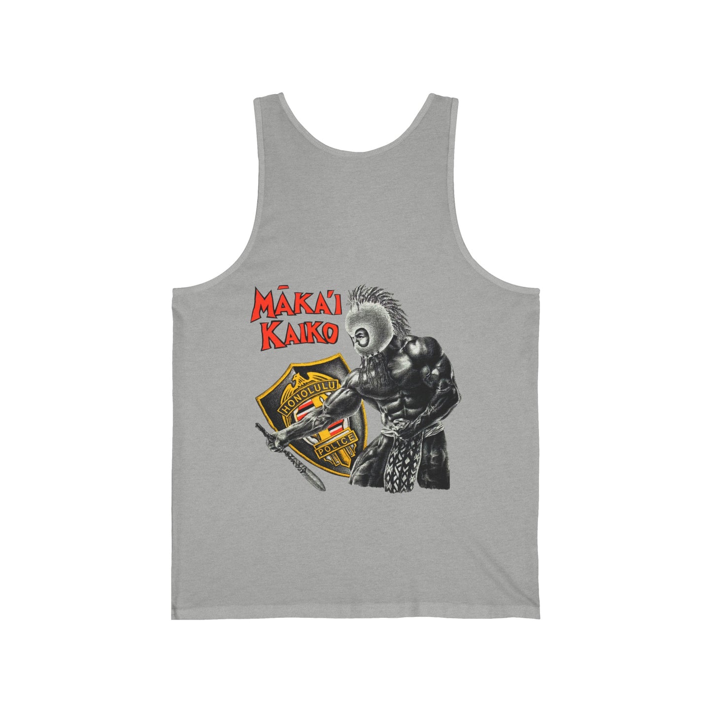 Hawaiian Strength Makai Kaiko Honolulu Police Vintage Design 90s New Print Unisex Jersey Tank
