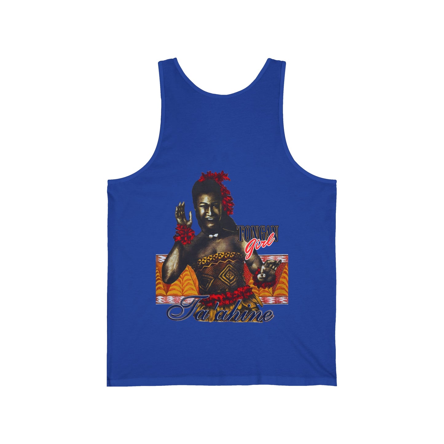 Local Strength Tongan Girl Ta'ahine Vintage Design 90s New Print Unisex Jersey Tank