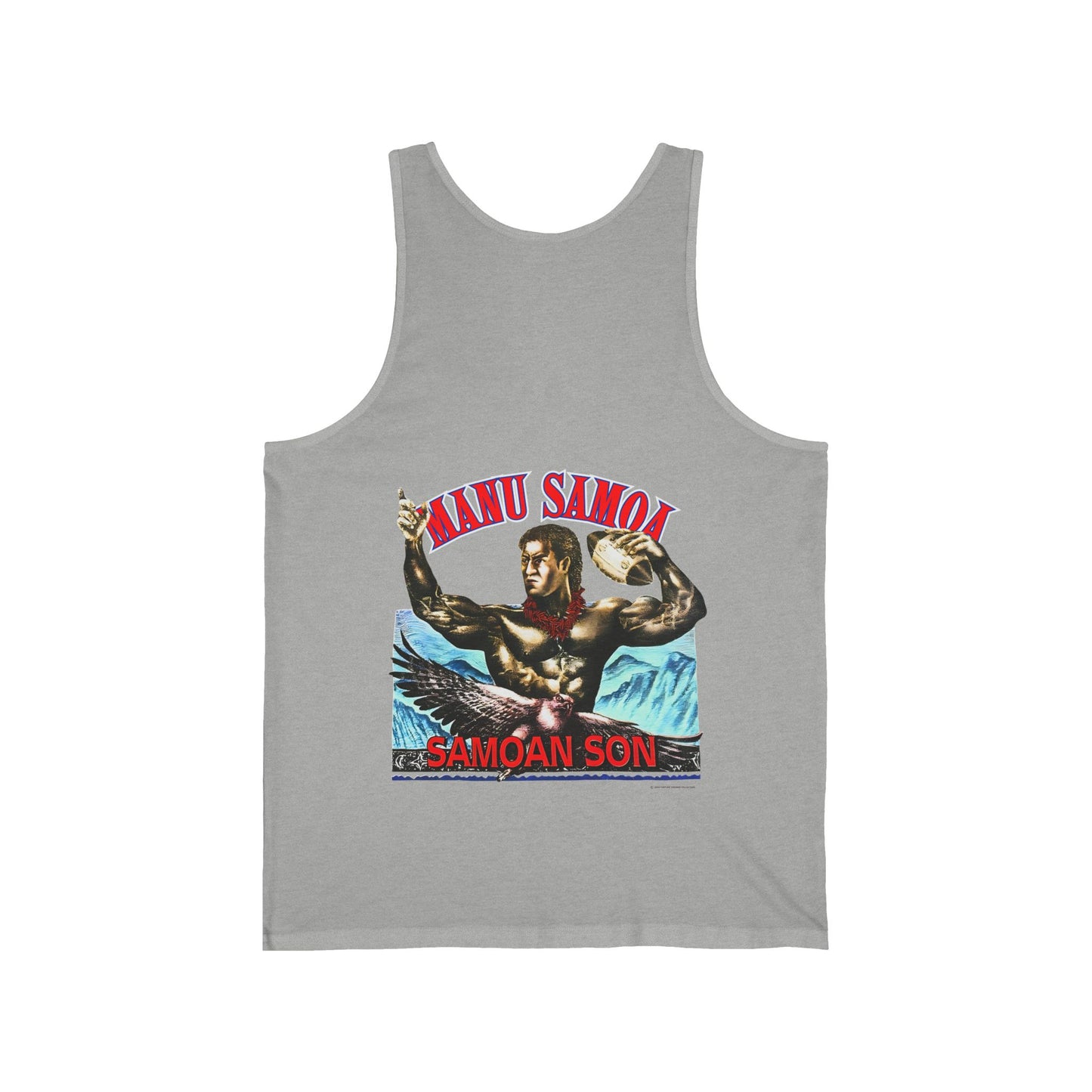 Samoan Strength Manu Samoa Samoan Son Vintage 90s Design New Print Unisex Jersey Tank