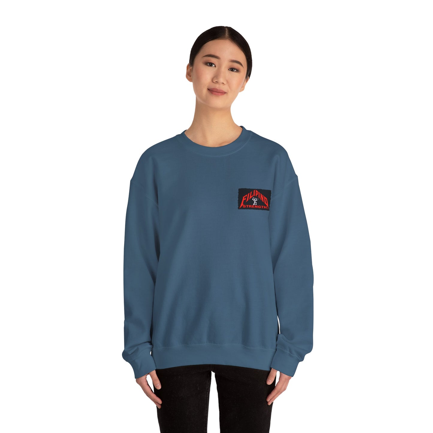 Filipino Strength Filipina Vintage Design 90s New Print Unisex Heavy Blend™ Crewneck Sweatshirt
