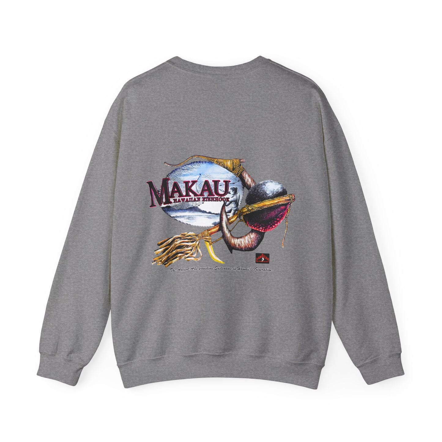 Hawaiian Strength Makau Hawaiian Fishhook Vintage Design 90s New Print Unisex Heavy Blend™ Crewneck Sweatshirt