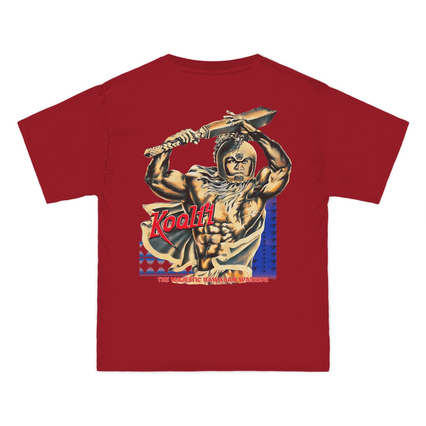 Hawaiian Strength Koali'i The Majestic Hawaiian Warrior Vintage Design 90s New Print Beefy-T® Short-Sleeve T-Shirt