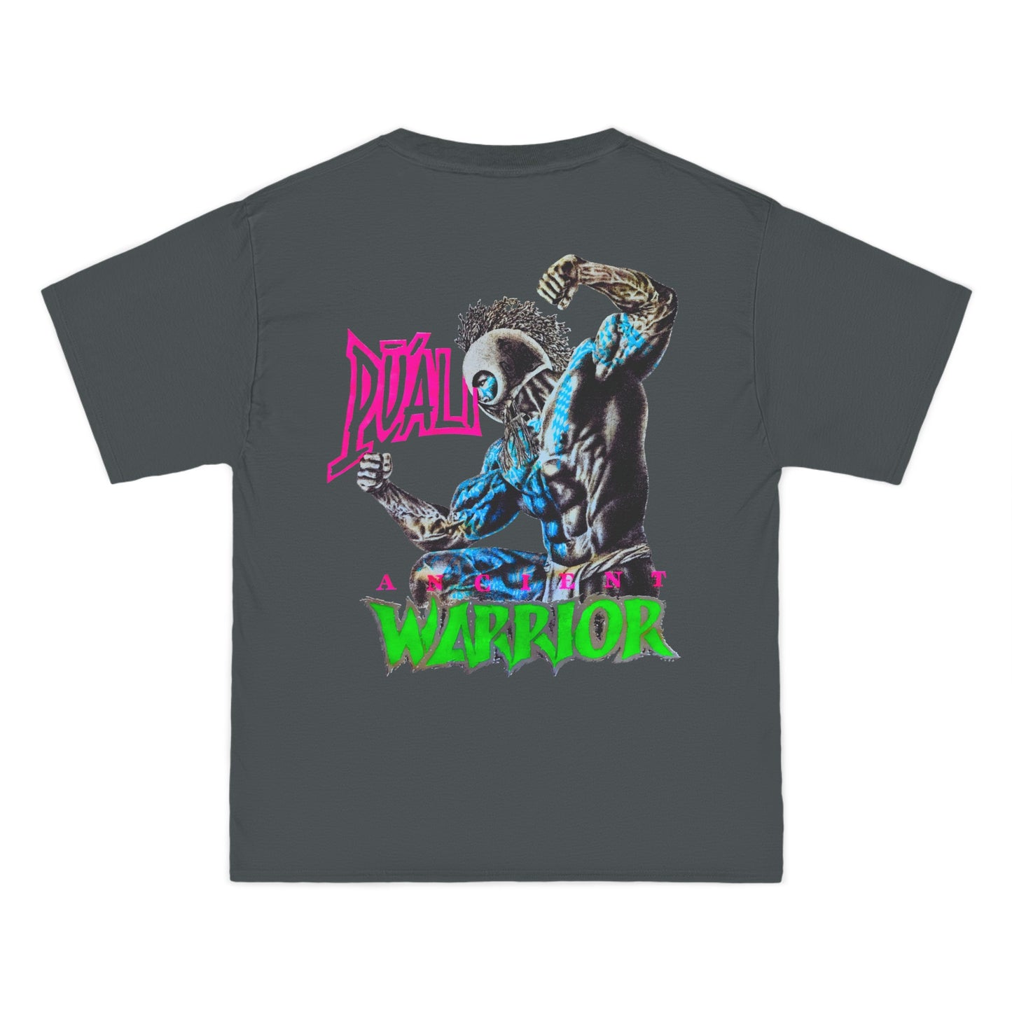 Hawaiian Strength Puali Ancient Warrior Vintage Design 90s New Print Beefy-T® Short-Sleeve T-Shirt