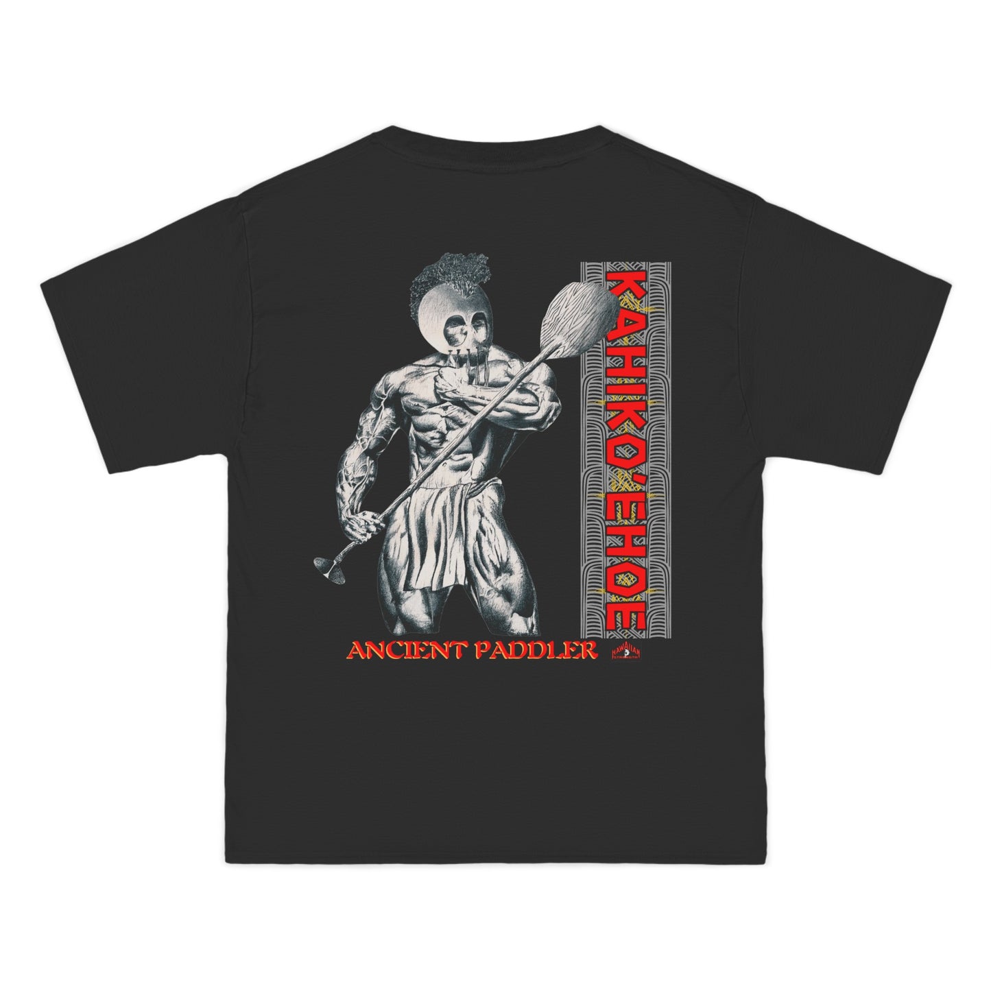 Hawaiian Strength Ancient Paddler Kahiko'ehoe Vintage Design 90s New Print Beefy-T® Short-Sleeve T-Shirt