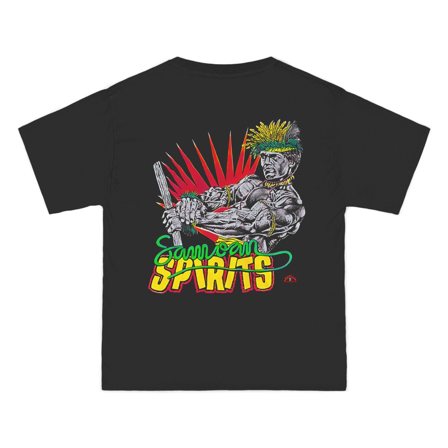Samoan Strength Samoan Spirits Vintage 90s Design New Print Beefy-T® Short-Sleeve T-Shirt