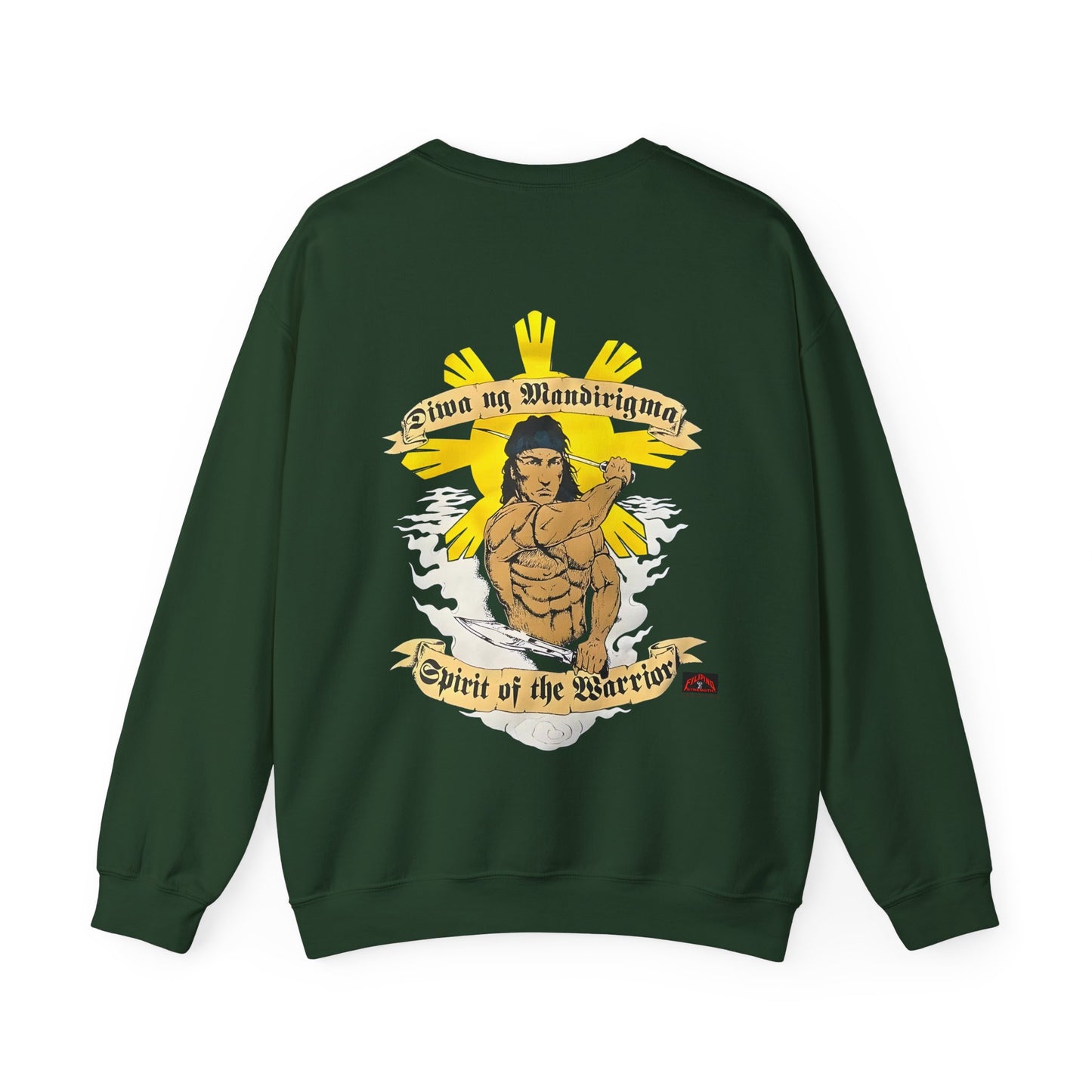 Filipino Strength Spirit of the Warrior Diwa ng Mandirigma Vintage Design 90s New Print Unisex Heavy Blend™ Crewneck Sweatshirt