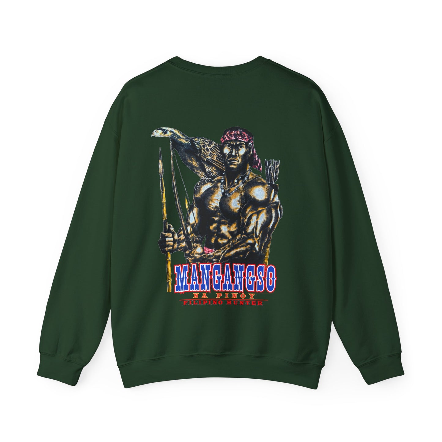 Filipino Strength Mangangso Na Pinoy Filipino Hunter Vintage Design 90s New Print Unisex Heavy Blend™ Crewneck Sweatshirt