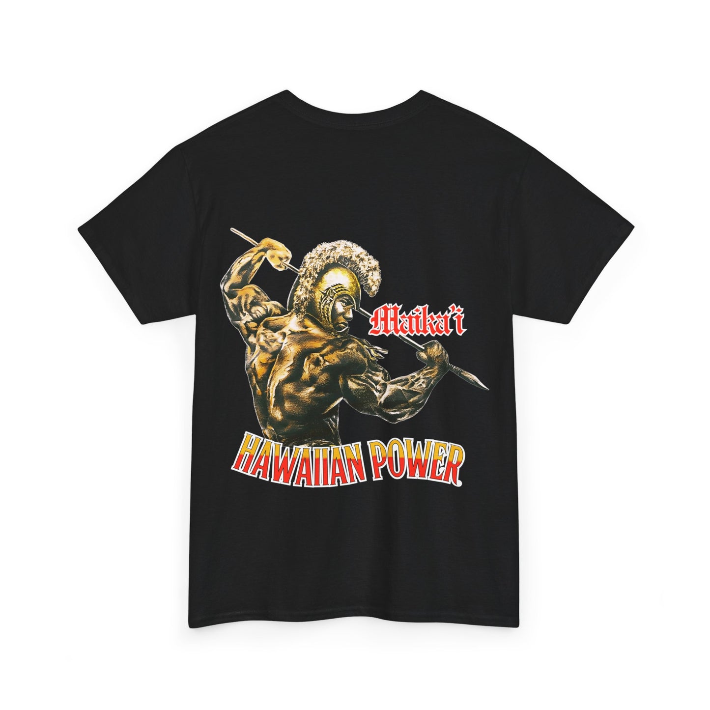Hawaiian Strength Maika'i Hawaiian Power Vintage Design 90s New Print Unisex Heavy Cotton Tee