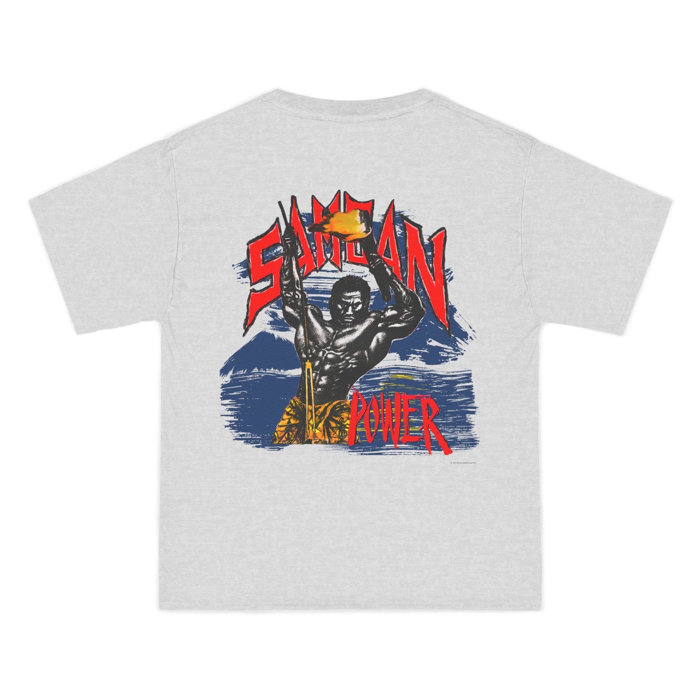Samoan Strength Samoan Power Vintage Design 90s New Print Beefy-T® Short-Sleeve T-Shirt