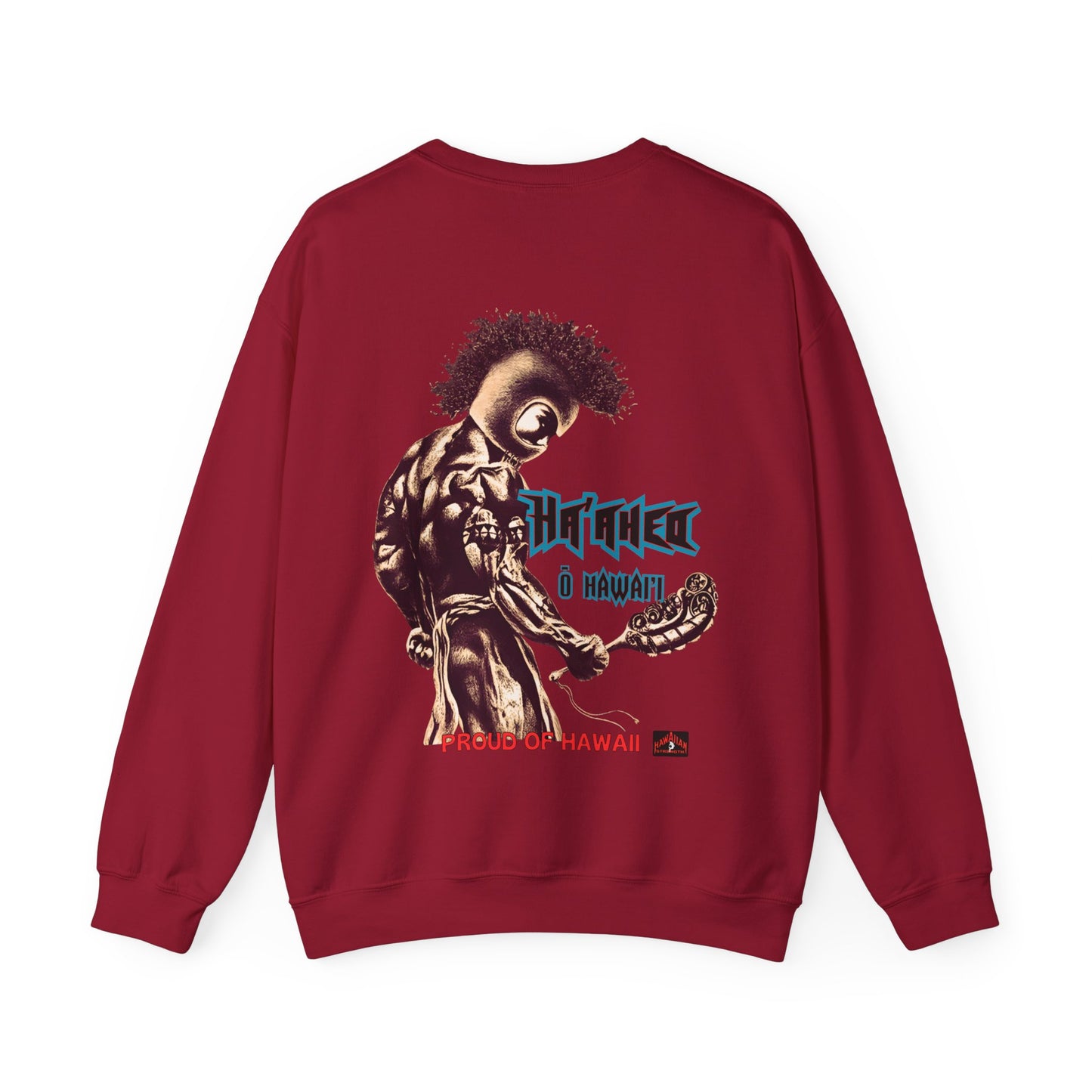 Hawaiian Strength Proud of Hawaii Ha'aheo o Hawai'i Vintage Design 90s New Print Unisex Heavy Blend™ Crewneck Sweatshirt
