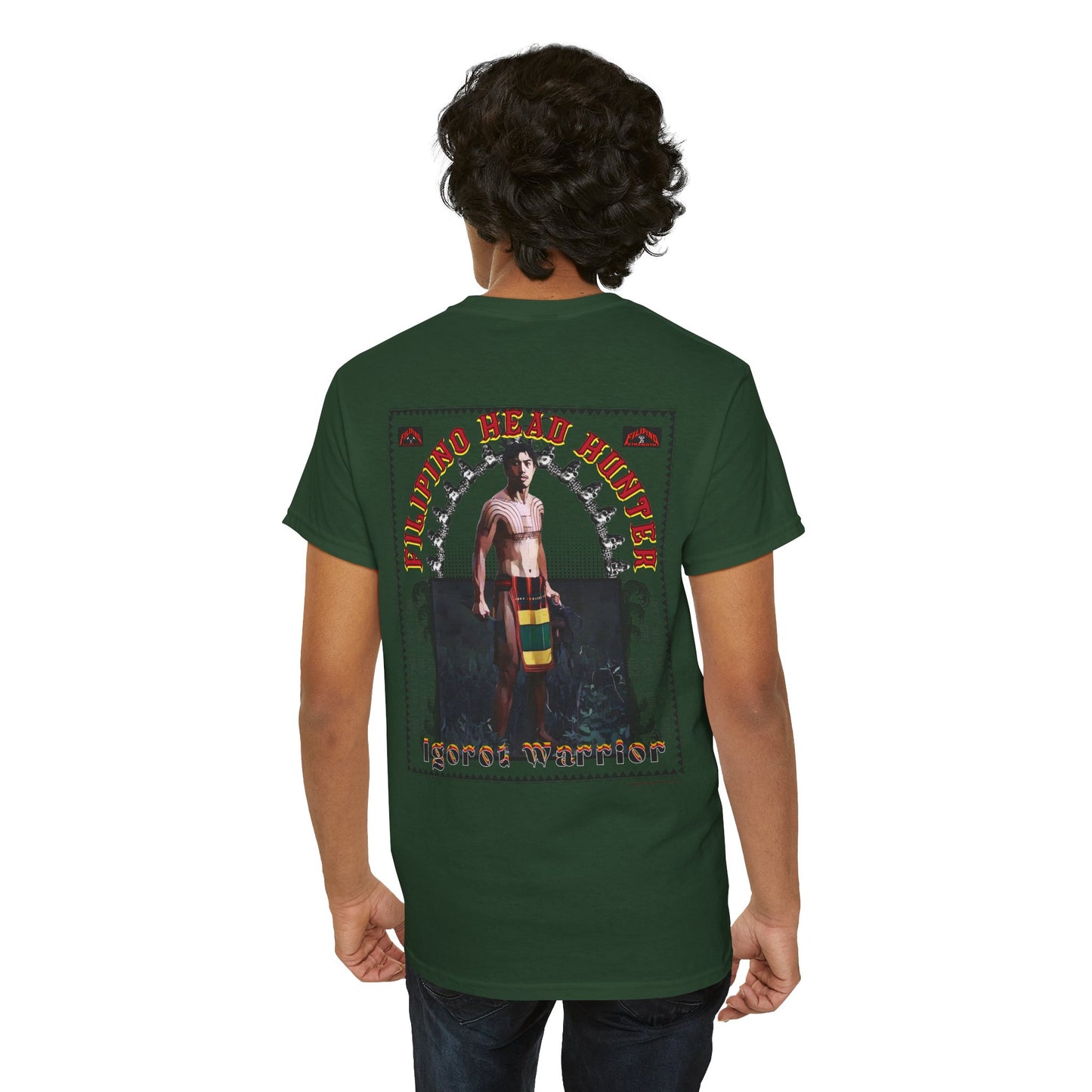 Filipino Strength Filipino Headhunter Igorot Warrior Unisex Heavy Cotton Tee