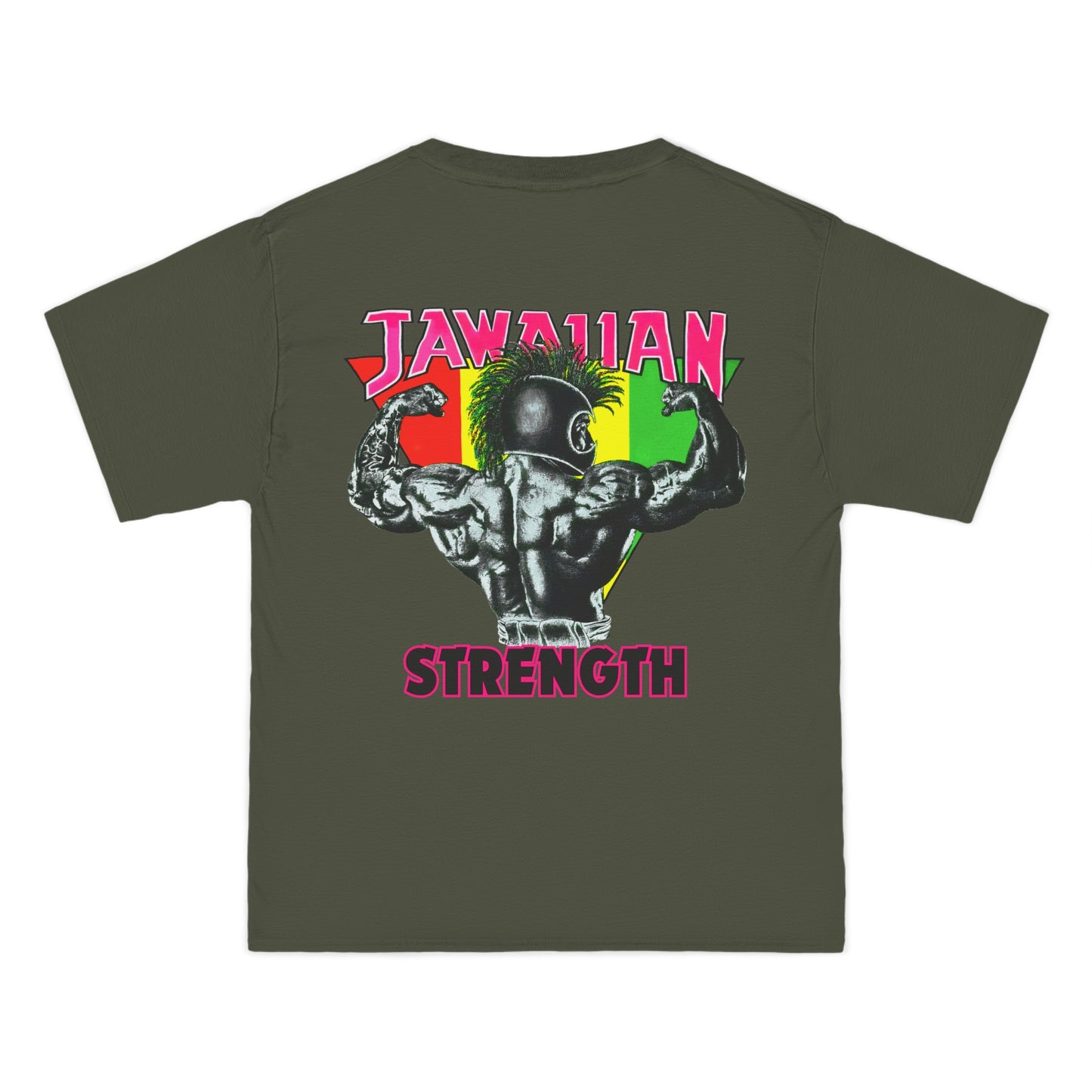 Jawaiian Strength Jawaiian Strenght Vintage Design 90s New Print Beefy-T® Short-Sleeve T-Shirt