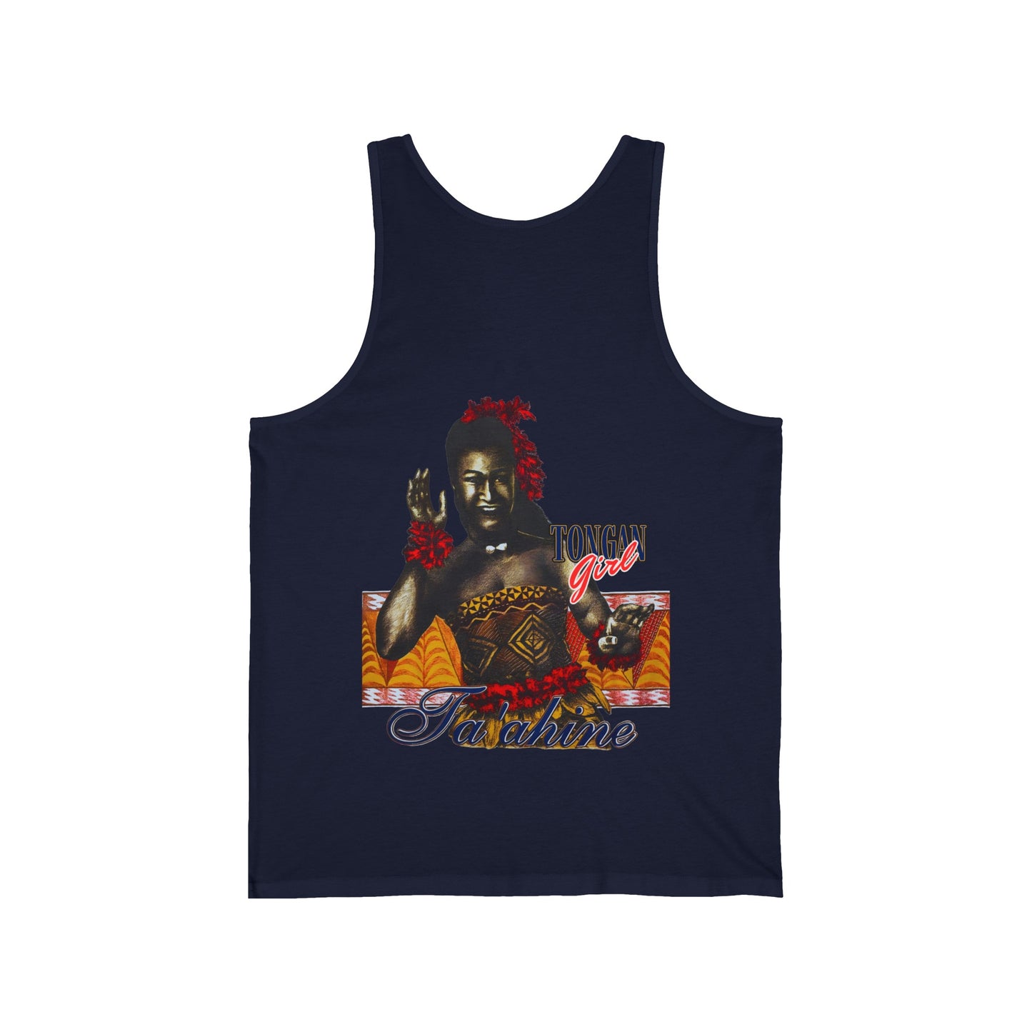 Local Strength Tongan Girl Ta'ahine Vintage Design 90s New Print Unisex Jersey Tank