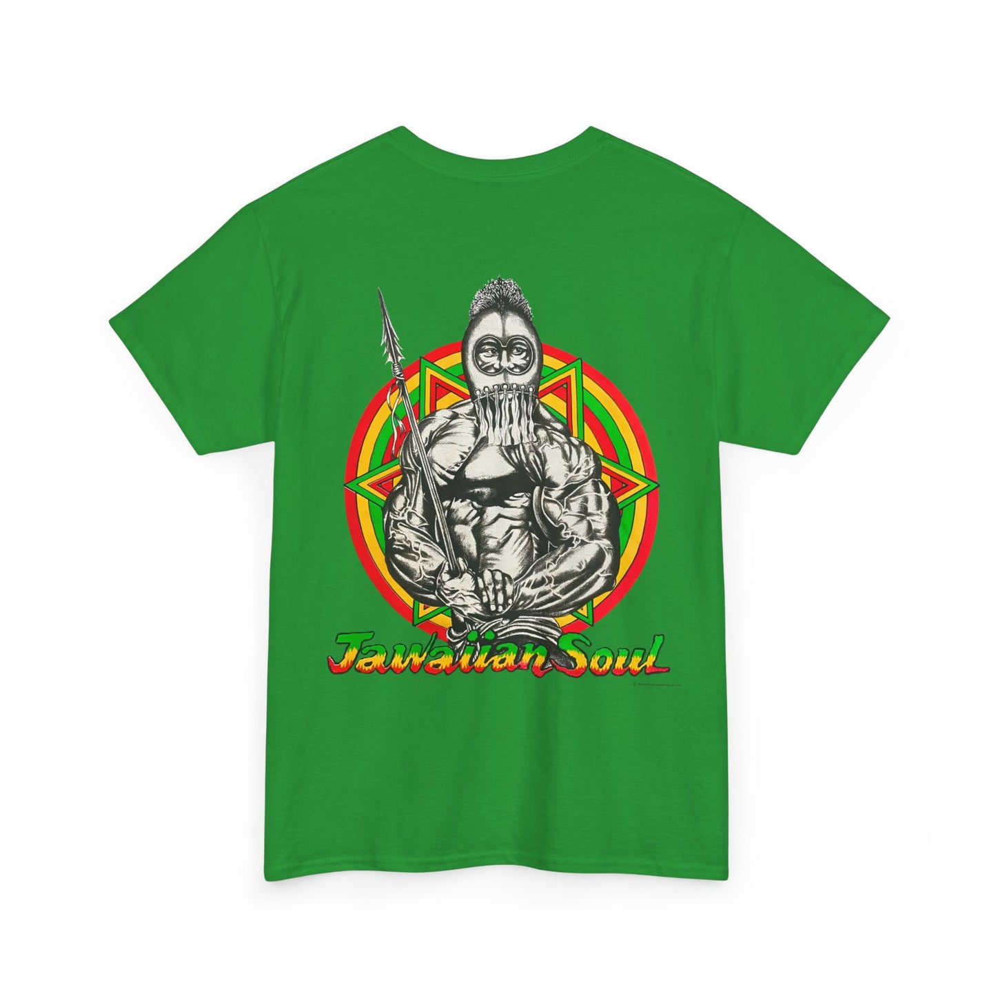 Jawaiian Strength Jawaiian Soul Vintage Design 90s New Print Unisex Heavy Cotton Tee