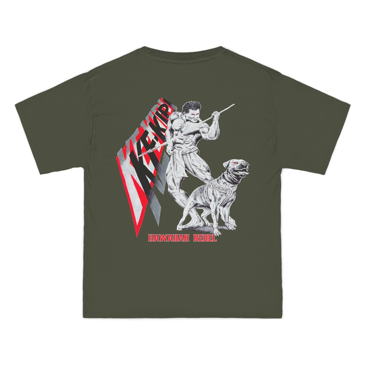 Hawaiian Strength Ke-Kipi Hawaiian Rebel Vintage Design 90s New Print Beefy-T® Short-Sleeve T-Shirt