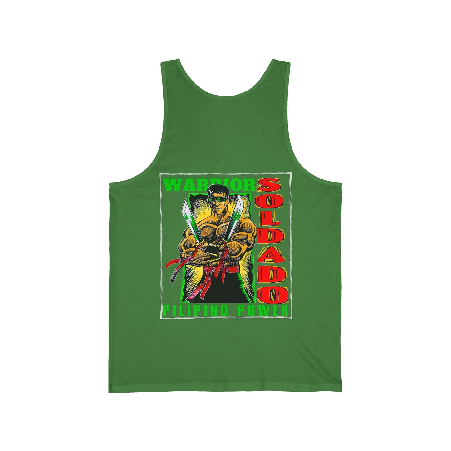 Filipino Strength Soldado Warrior Pilipino Power Vintage Design 90s New Print Unisex Jersey Tank