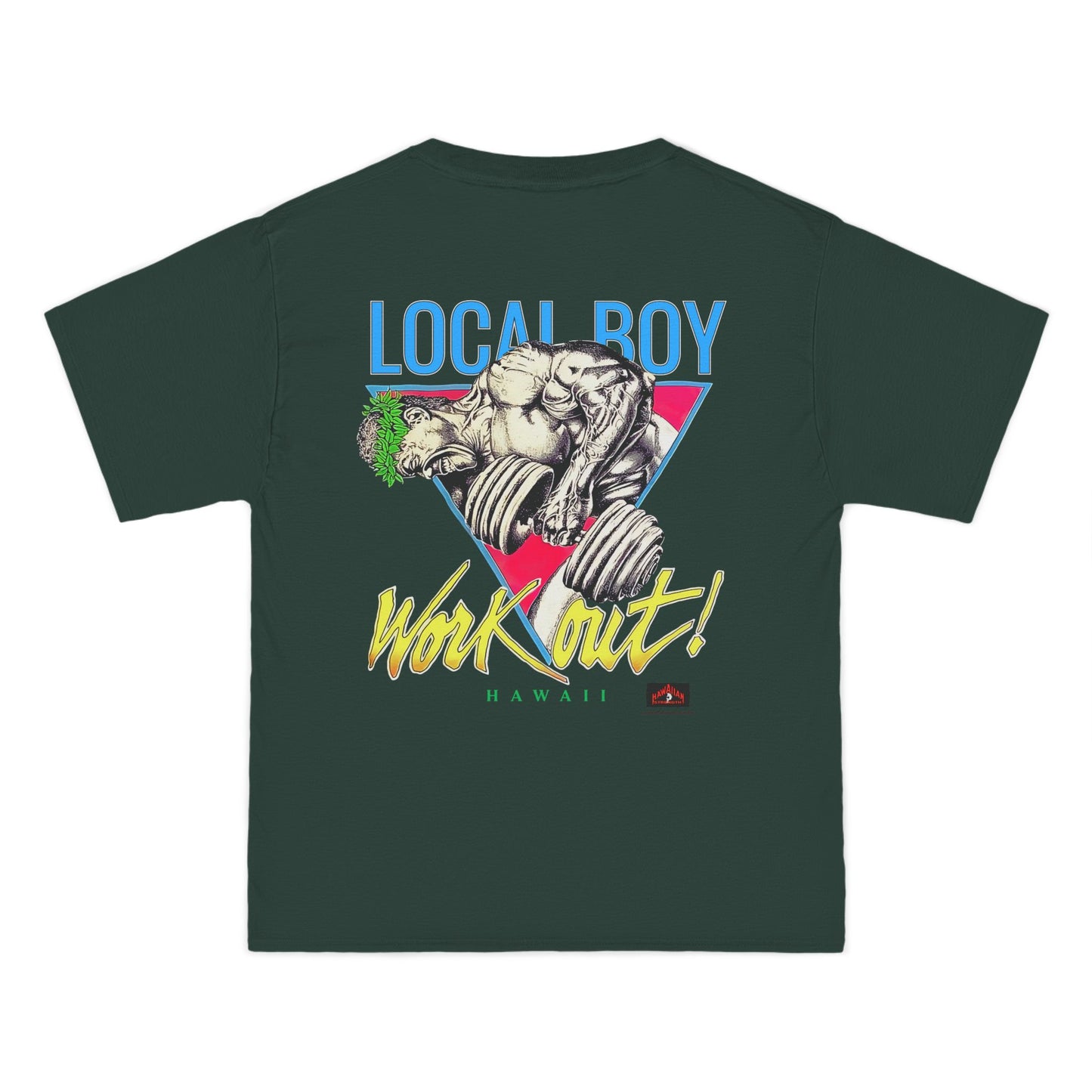 Hawaiian Strength Local Boy Work Out Hawaii Vintage 90s Design New Print Beefy-T® Short-Sleeve T-Shirt