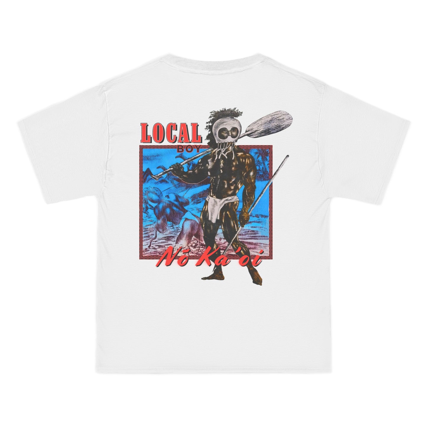 Hawaiian Strength Local Boy No Ka'oi Vintage Design 90s New Print Beefy-T® Short-Sleeve T-Shirt