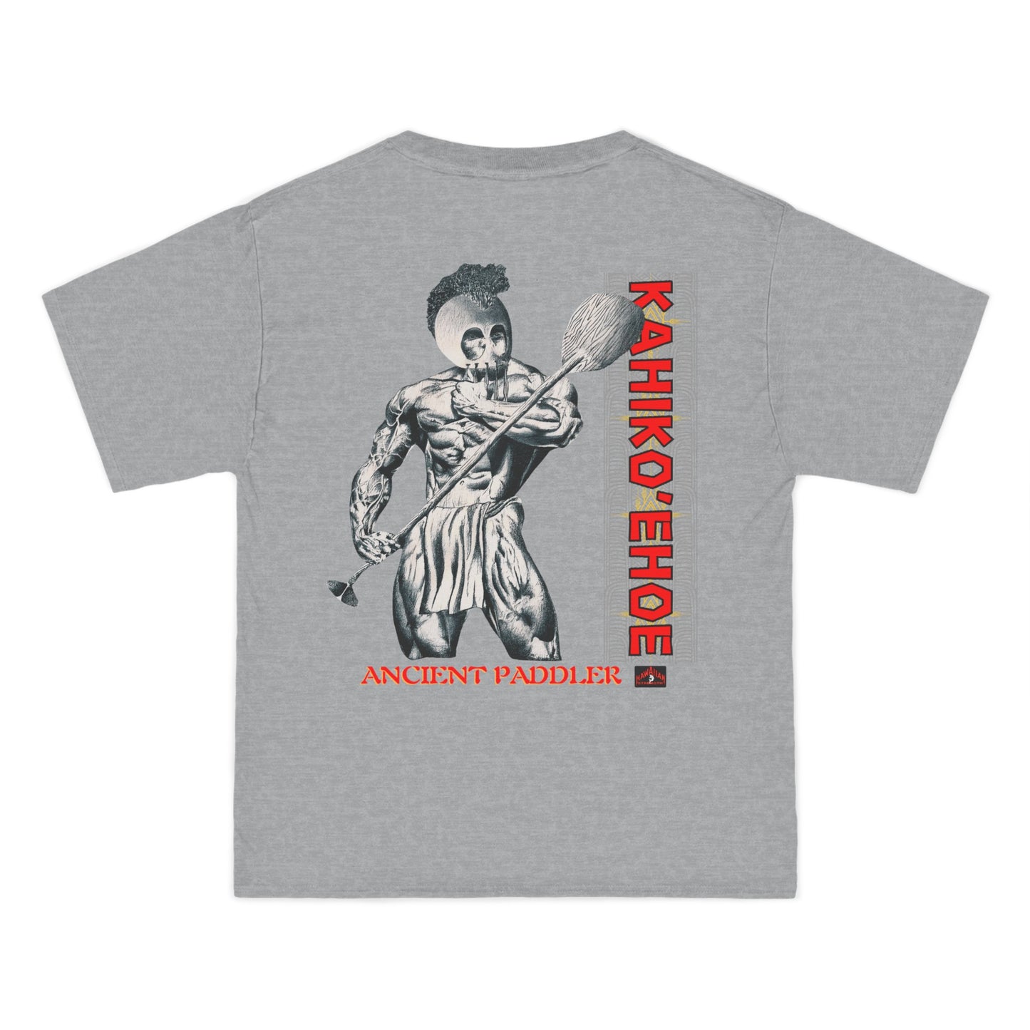 Hawaiian Strength Ancient Paddler Kahiko'ehoe Vintage Design 90s New Print Beefy-T® Short-Sleeve T-Shirt