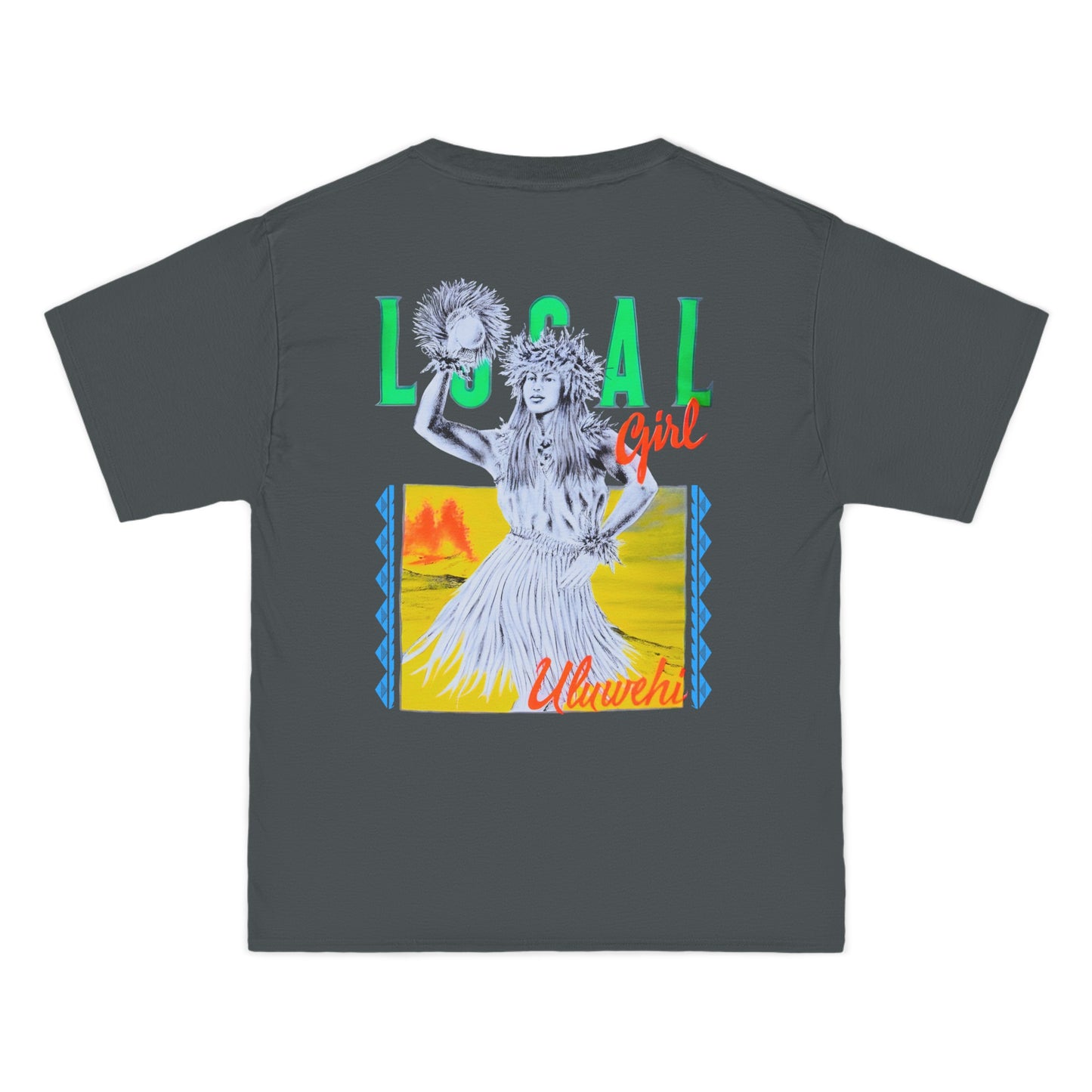 Hawaiian Strength Local Girl Uluwehi Vintage Design 90s New Print Beefy-T® Short-Sleeve T-Shirt