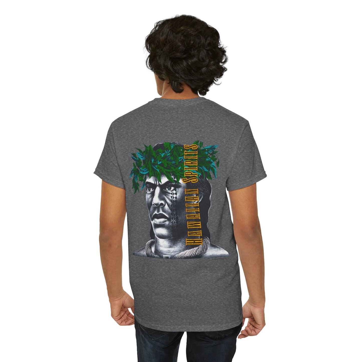 Hawaiian Strength Hawaiian Spirits Vintage Design 90s New Print Unisex Heavy Cotton Tee