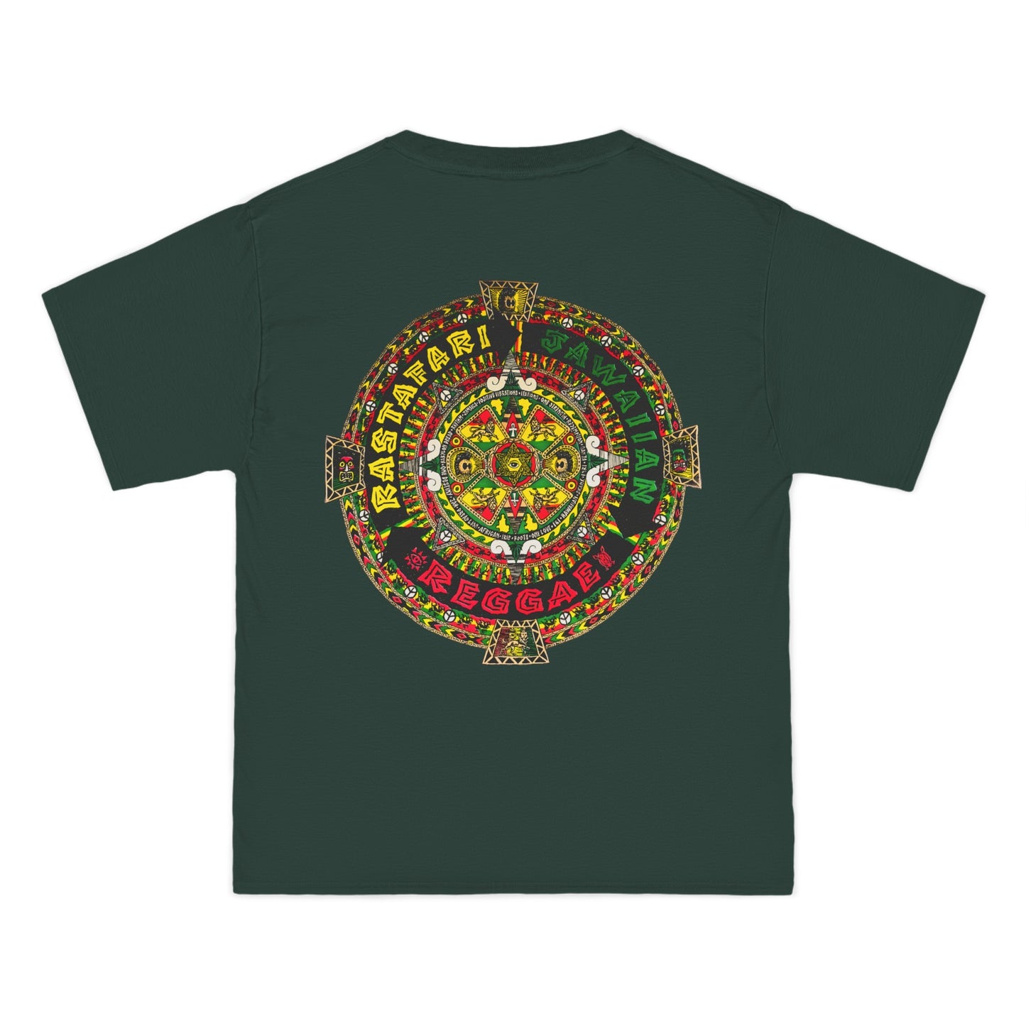 Jawaiian Strength Rastafari Jawaiian Reggae Vintage Design 90s New Print Beefy-T® Short-Sleeve T-Shirt