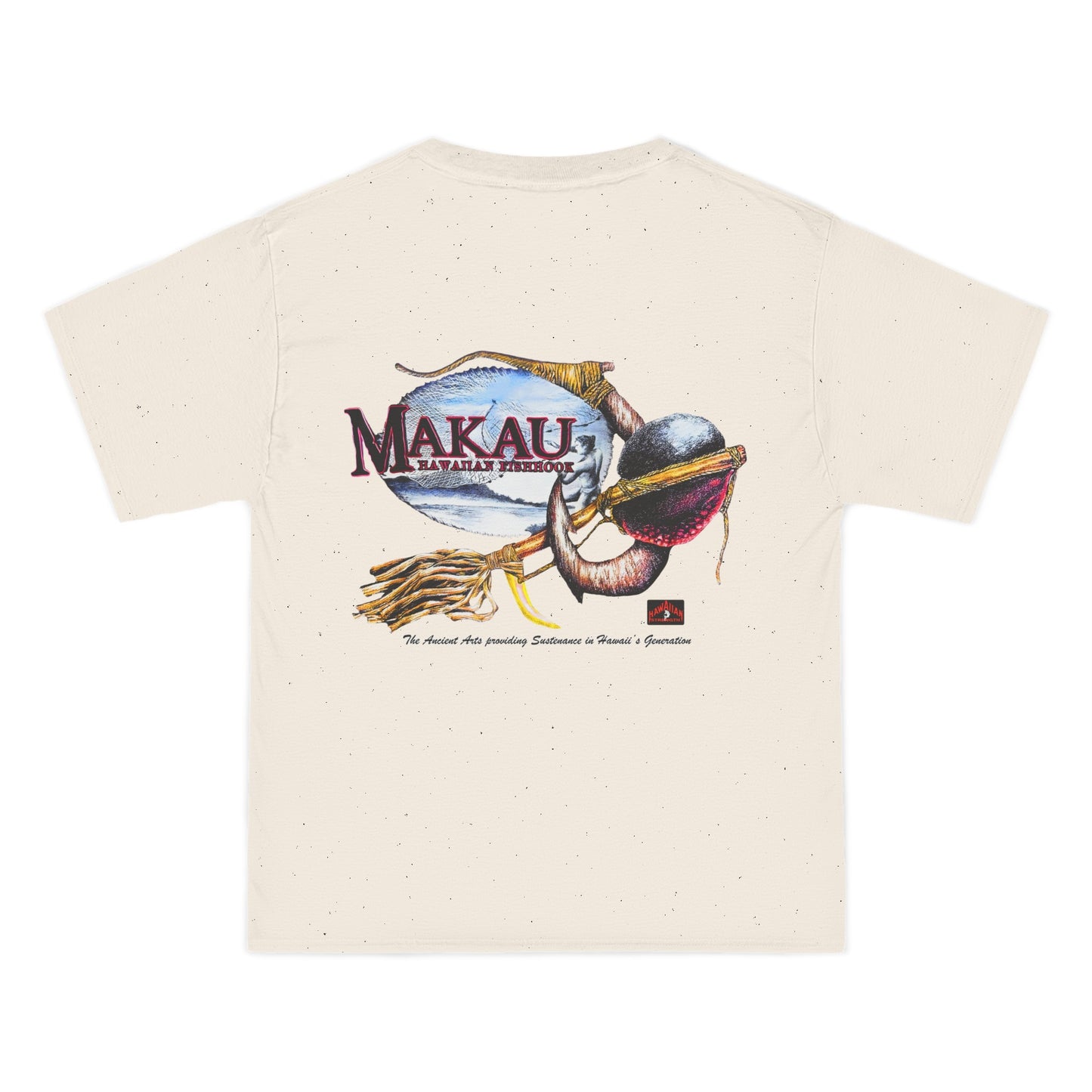 Hawaiian Strength Makau Hawaiian Fishhook Vintage Design 90s New Print Beefy-T® Short-Sleeve T-Shirt