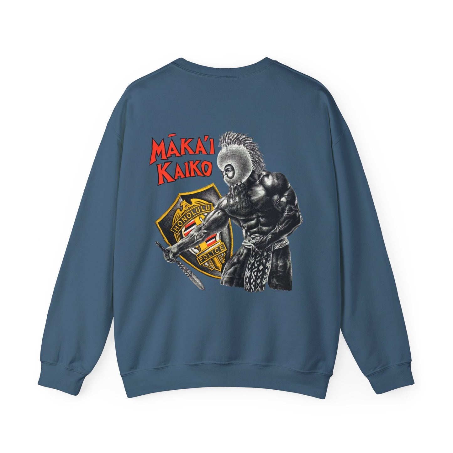 Hawaiian Strength Makai Kaiko Honolulu Police Vintage Design 90s New Print Unisex Heavy Blend™ Crewneck Sweatshirt