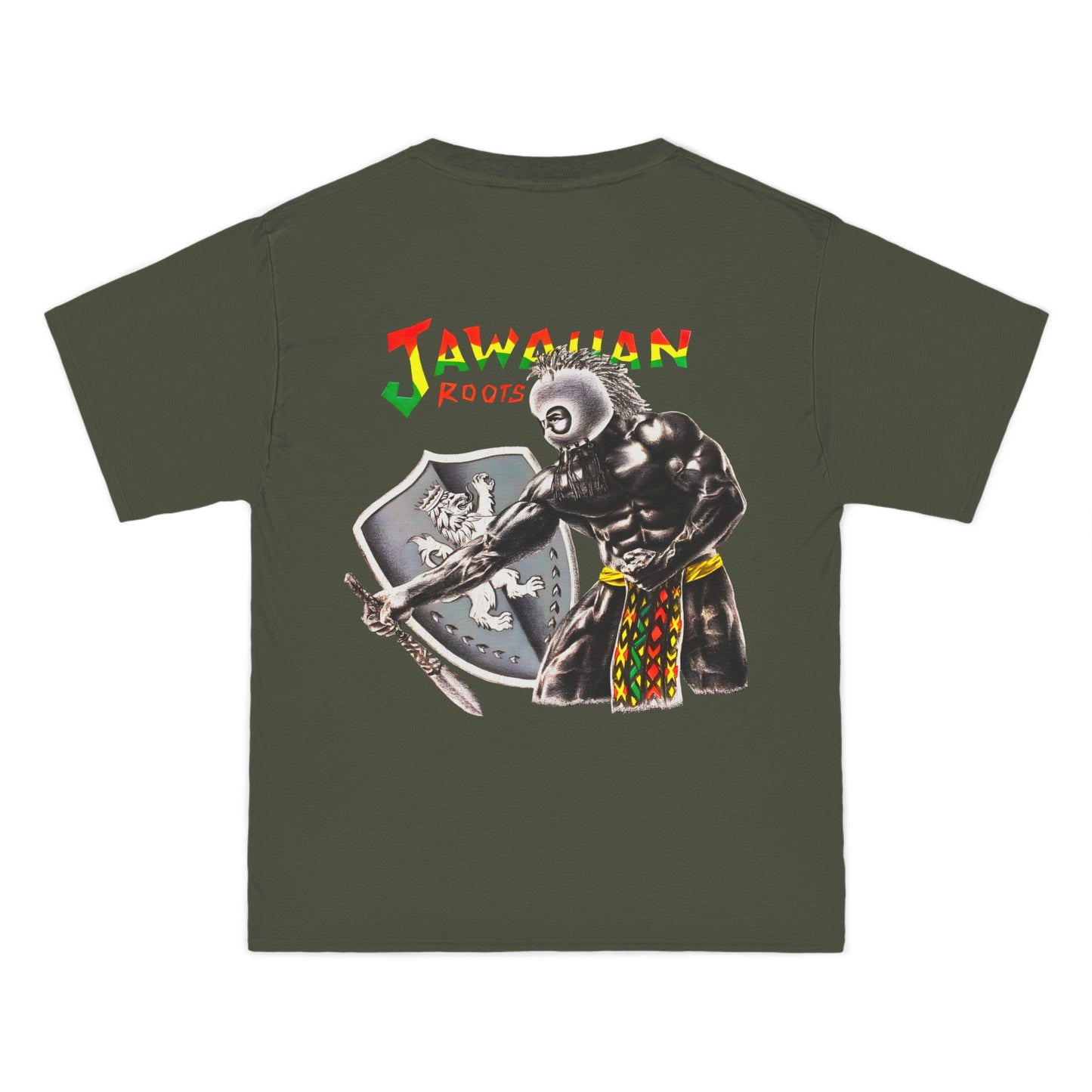 Jawaiian Strenght Jawaiian Roots Vintage Design 90s New Print Beefy-T® Short-Sleeve T-Shirt
