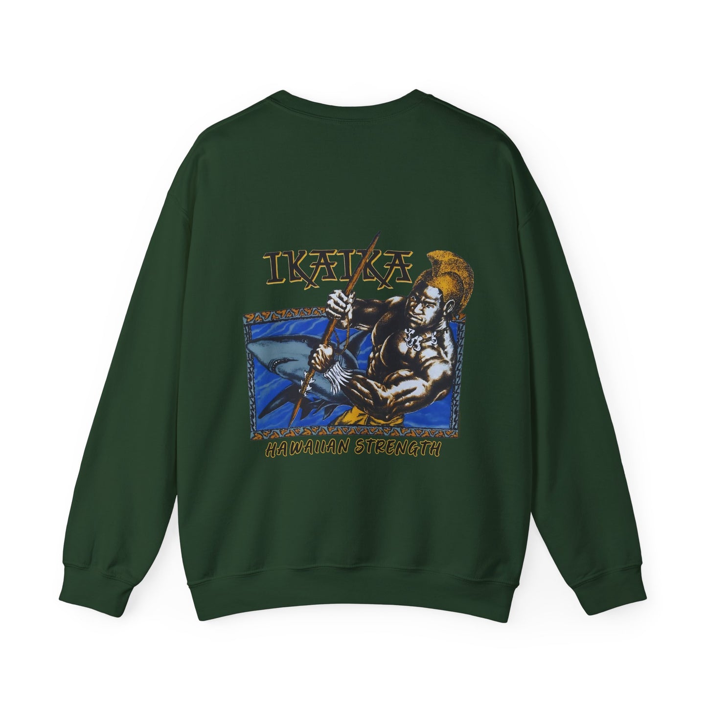 Hawaiian Strength Ikaika Hawaiian Strength Vintage Design 90s New Prin Unisex Heavy Blend™ Crewneck Sweatshirt