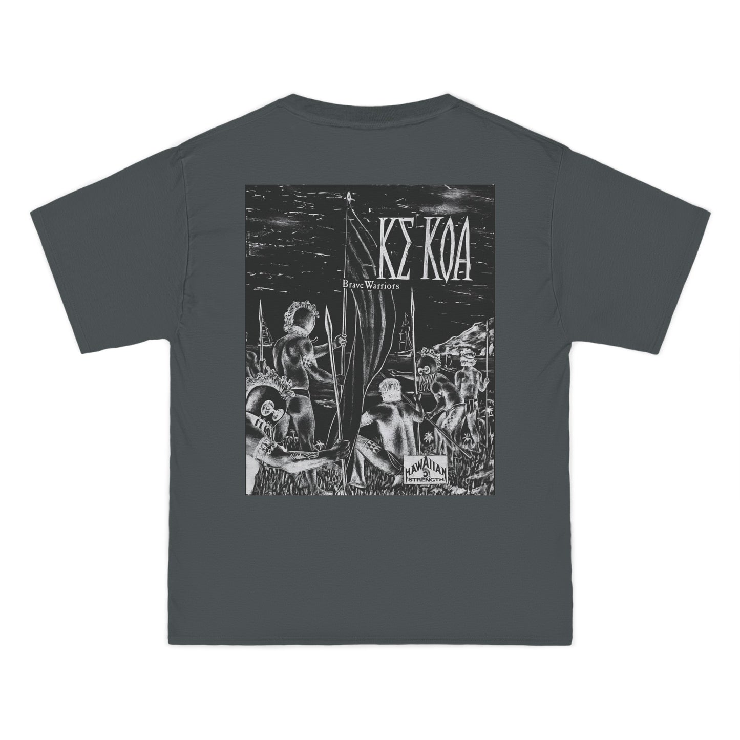 Hawaiian Strength Brave Warriors Ke Koa Vintage Design 90s New Print Beefy-T® Short-Sleeve T-Shirt