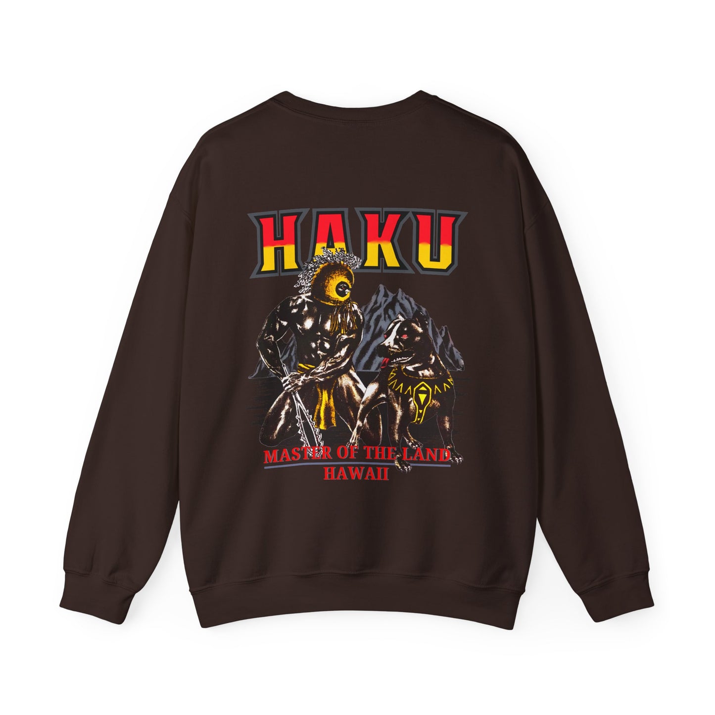 Hawaiian Strength Haku Master of the Land Hawaii Vintage Design 90s New Print Unisex Heavy Blend™ Crewneck Sweatshirt