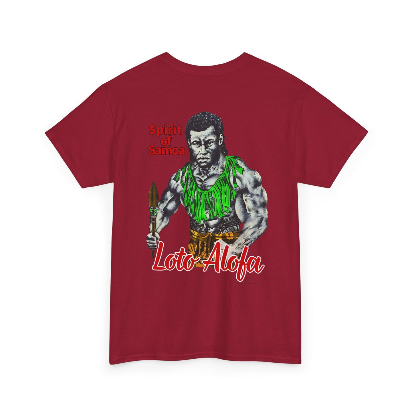Samoan Strength Spirit of Samoa Loto Alofa Vintage Design 90s New Print Unisex Heavy Cotton Tee