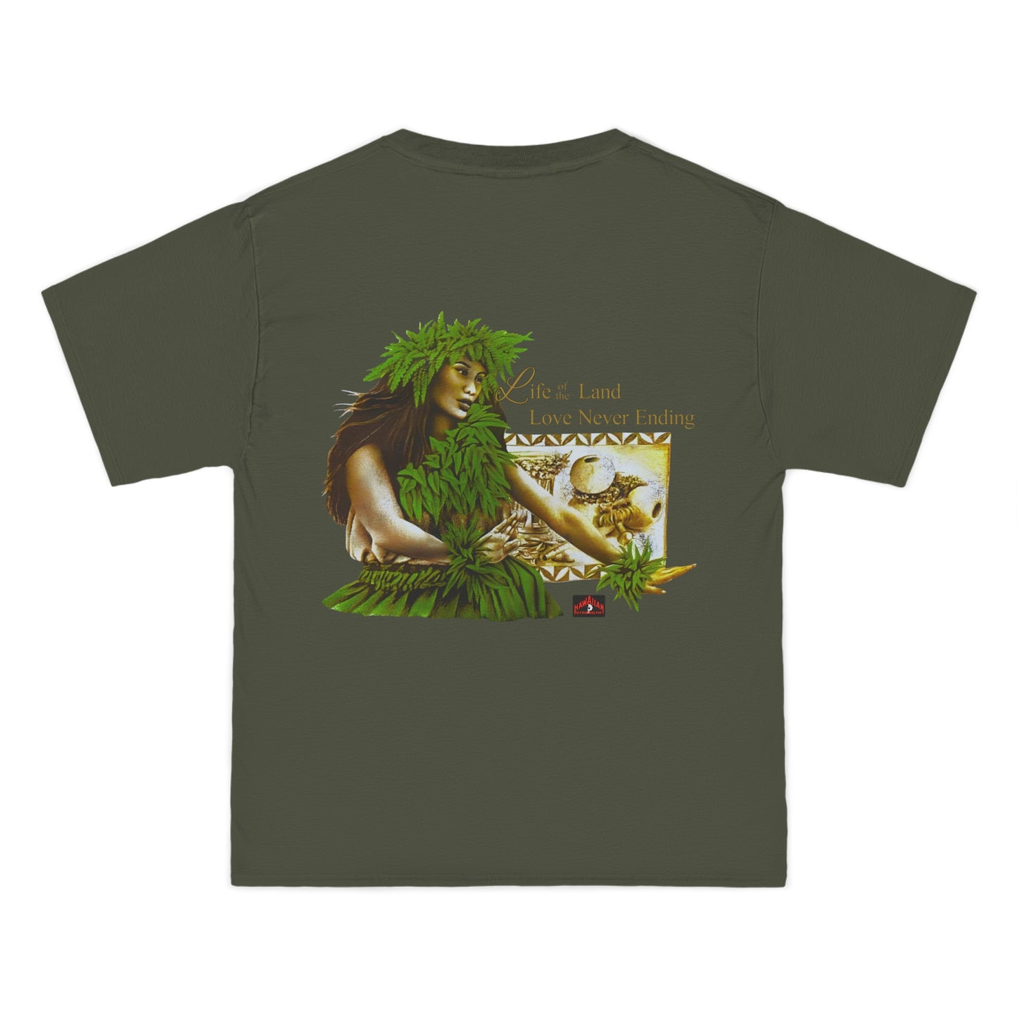 Hawaiian Strength Life of the Land Love Never Ending Vintage Design 90s New Print Beefy-T® Short-Sleeve T-Shirt