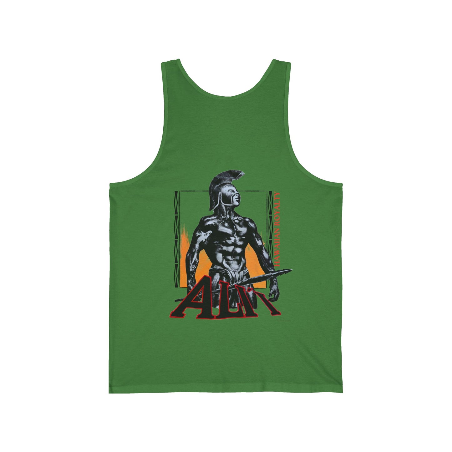 Hawaiian Strength Ali'i Hawaiian Royalty Vintage Design 90s New Print Unisex Jersey Tank