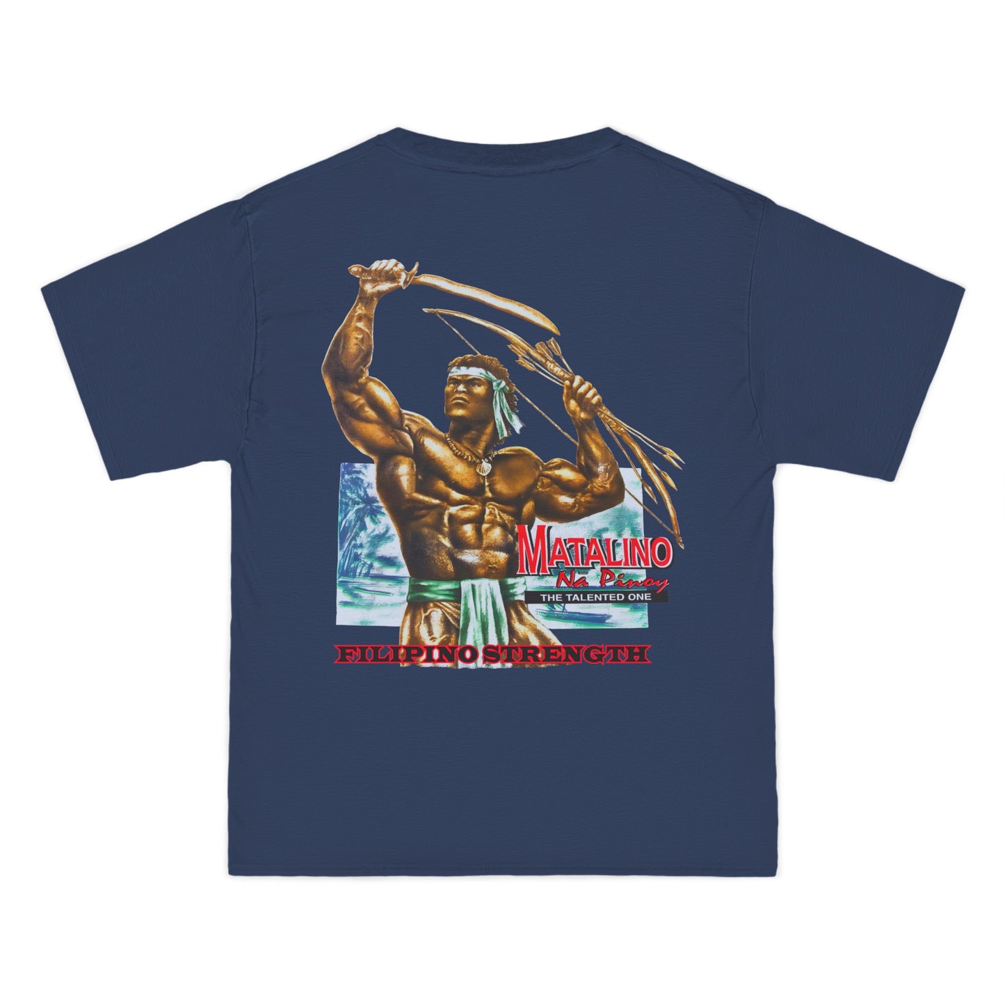 Filipino Strength Matalino Na Pinoy The Talented One Vintage Design 90s New Print Beefy-T® Short-Sleeve T-Shirt