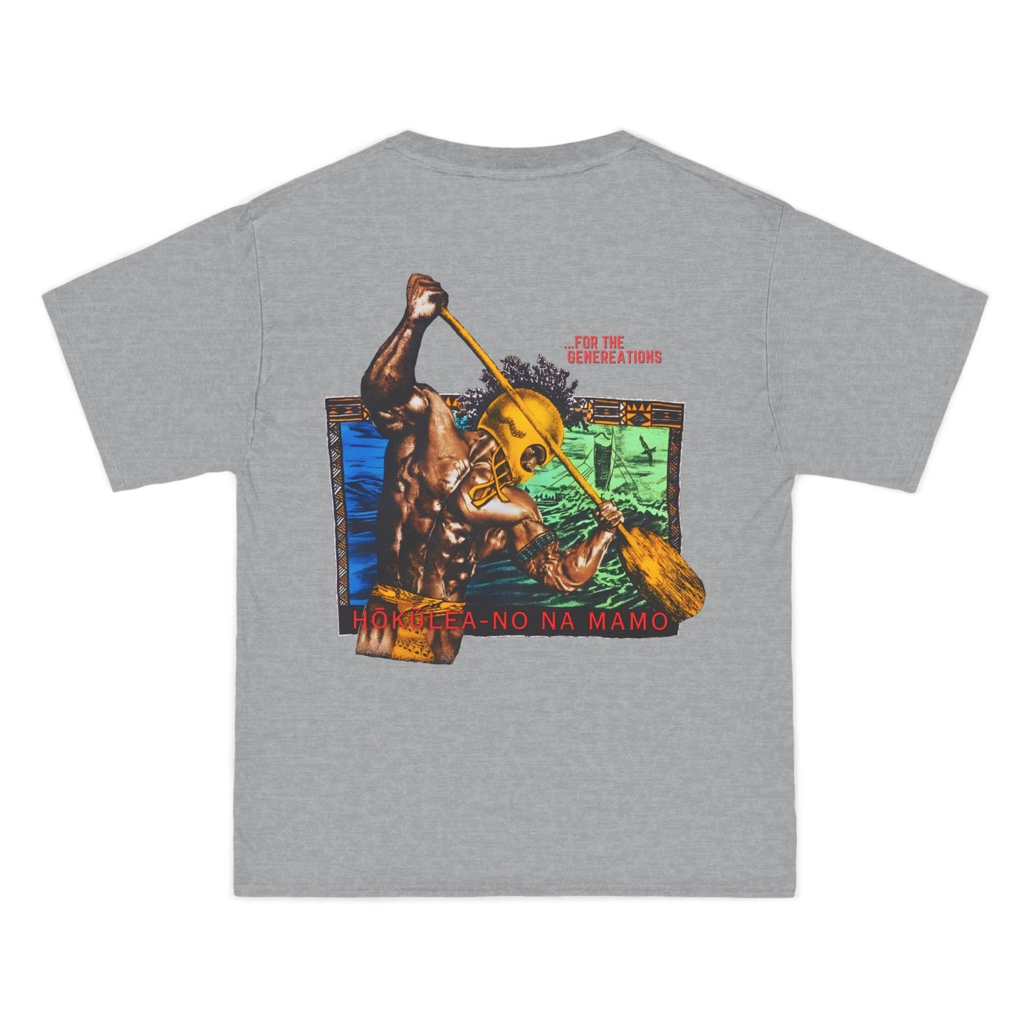 Hawaiian Strength For The Generations Hokulea-no Na Mamo Vintage Design 90s New Print Beefy-T® Short-Sleeve T-Shirt