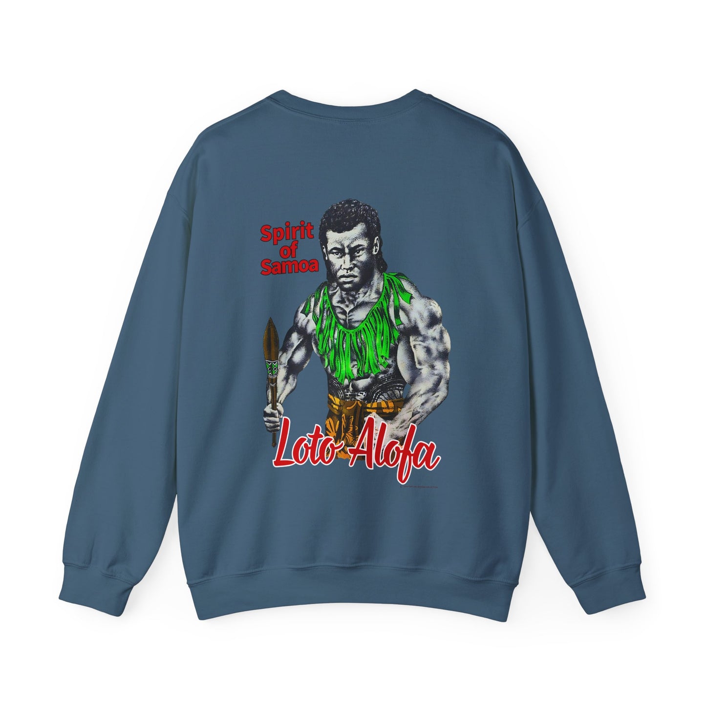 Samoan Strength Spirit of Samoa Loto Alofa Vintage Design 90s New Print Unisex Heavy Blend™ Crewneck Sweatshirt