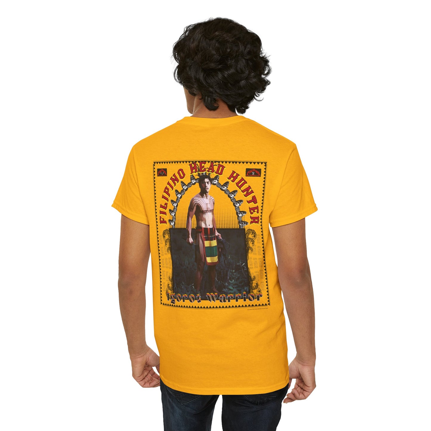 Filipino Strength Filipino Headhunter Igorot Warrior Unisex Heavy Cotton Tee