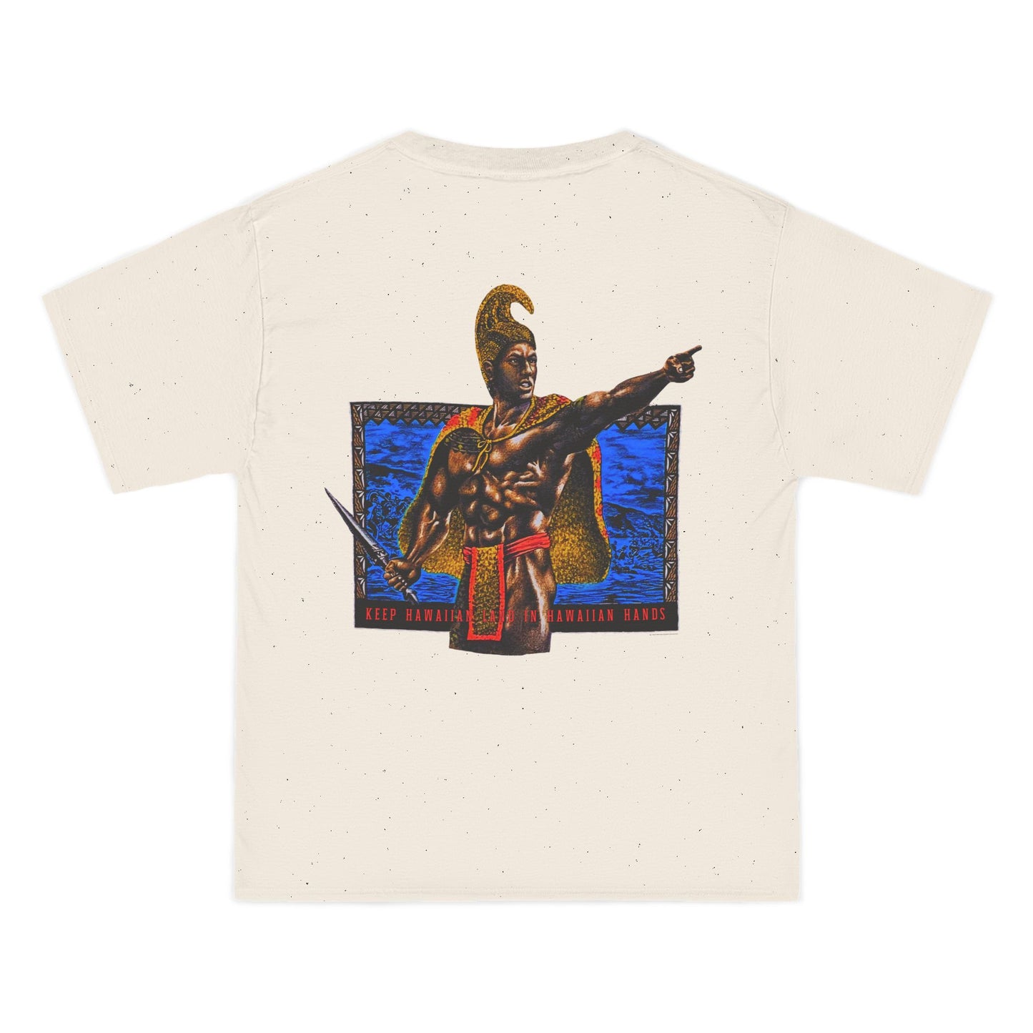 Hawaiian Strength Keep Hawaiian Land In Hawaiian Hands Vintage Design 90s New Print Beefy-T® Short-Sleeve T-Shirt