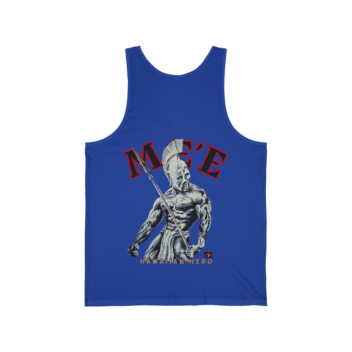 Hawaiian Strength Hawaiian Hero Me'e Vintage Design 90s New Print Unisex Jersey Tank