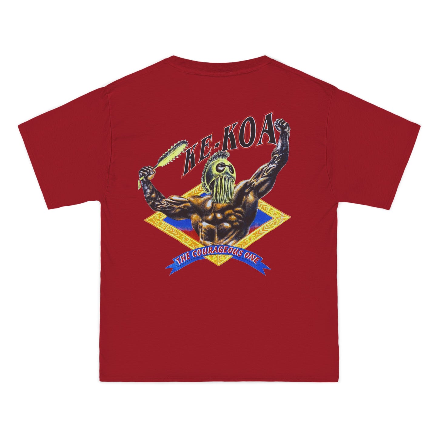 Hawaiian Strength The Courageous One Ke-Koa Vintage Design 90s New Print Beefy-T® Short-Sleeve T-Shirt
