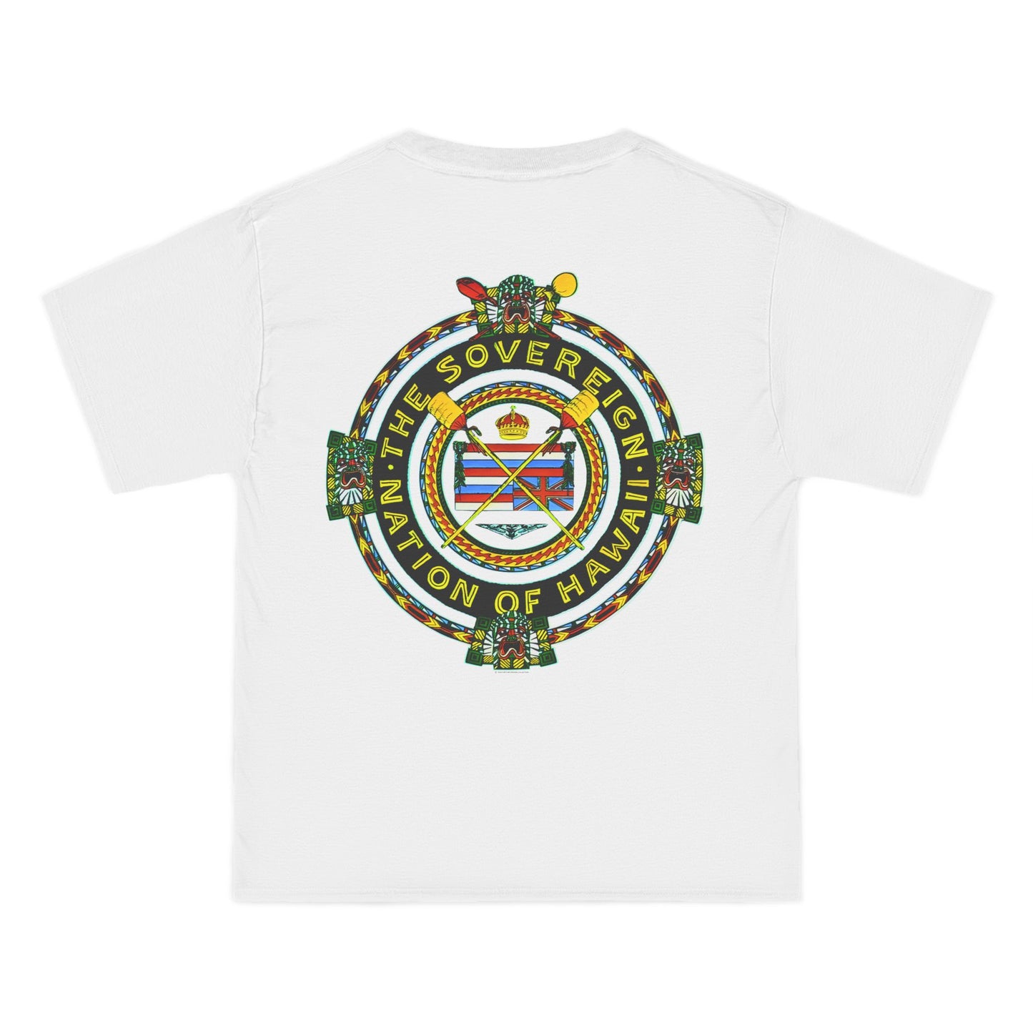 Hawaiian Strength The Sovereign Nation of Hawaii Vintage Design 90s New Print Beefy-T® Short-Sleeve T-Shirt