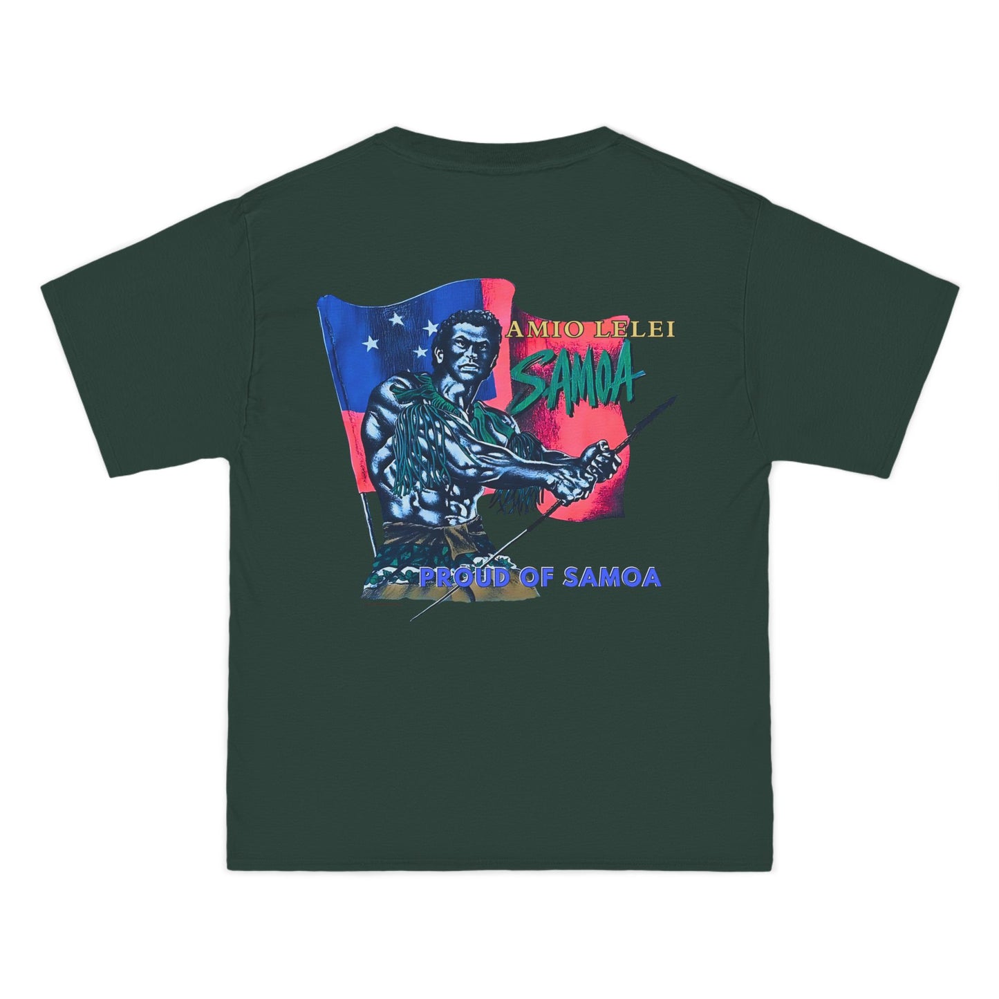 Samoan Strength Proud of Samoa Amio Lelei Vintage Design 90s New Print Beefy-T® Short-Sleeve T-Shirt