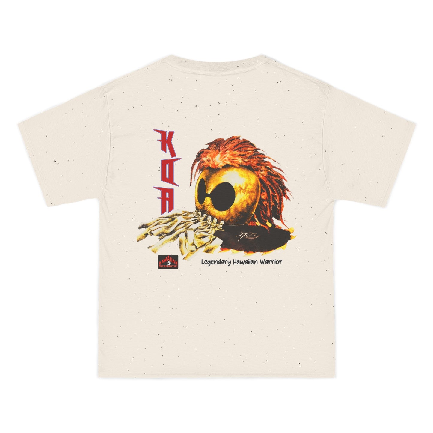 Hawaiian Strength Koa Legendary Hawaiian Warrior Vintage Design 90s New Print Beefy-T® Short-Sleeve T-Shirt