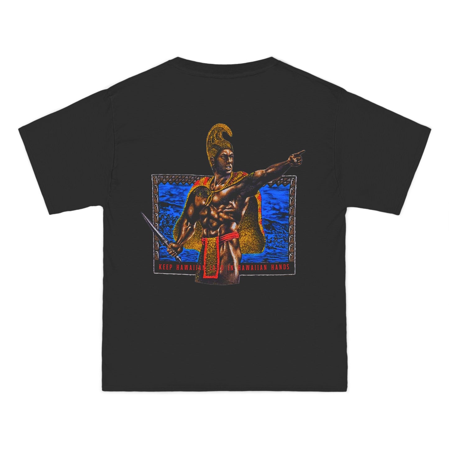 Hawaiian Strength Keep Hawaiian Land In Hawaiian Hands Vintage Design 90s New Print Beefy-T® Short-Sleeve T-Shirt