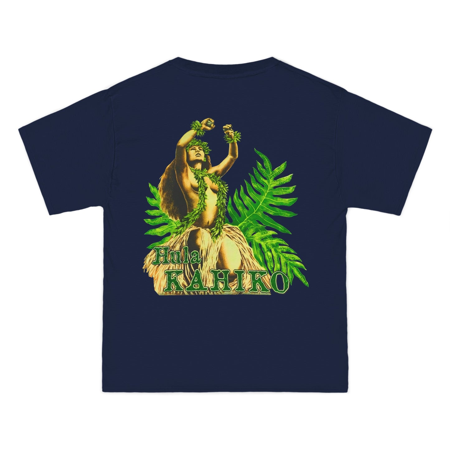 Hawaiian Strength Hula Kahiko Vintage Design 90s New Print Beefy-T® Short-Sleeve T-Shirt