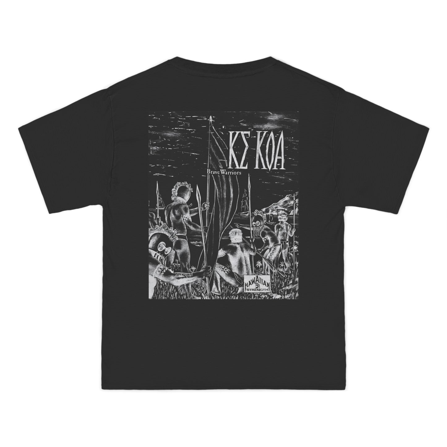 Hawaiian Strength Brave Warriors Ke Koa Vintage Design 90s New Print Beefy-T® Short-Sleeve T-Shirt