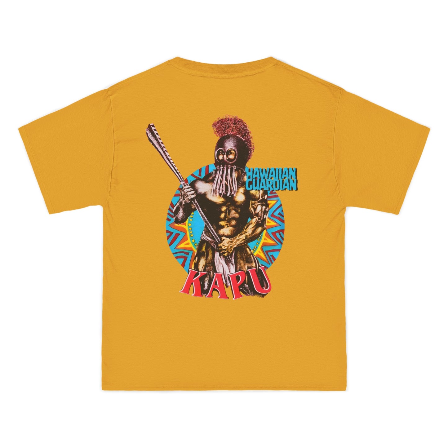 Hawaiian Strength Kapu Hawaiian Guardian Vintage Design 90s New Print Beefy-T® Short-Sleeve T-Shirt