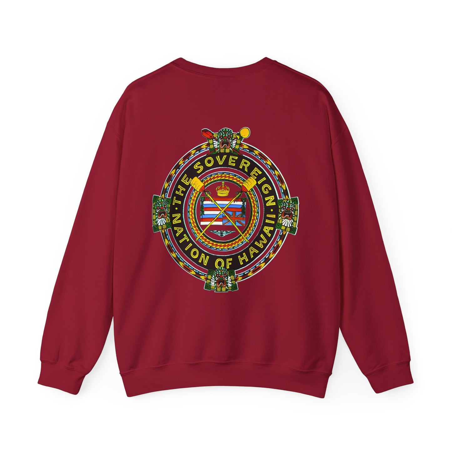 Hawaiian Strength The Sovereign Nation of Hawaii Vintage Design 90s New Print Unisex Heavy Blend™ Crewneck Sweatshirt